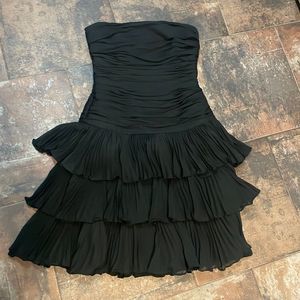 Black House White Market black strapless mini dress